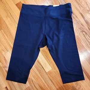 NWT Womens Plus Sonoma Cropped Mid Rise Legging Genuine Navy 0x
